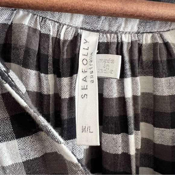 Seafolly Austrailia Black and White Gingham Dress M/L - Picture 6 of 7
